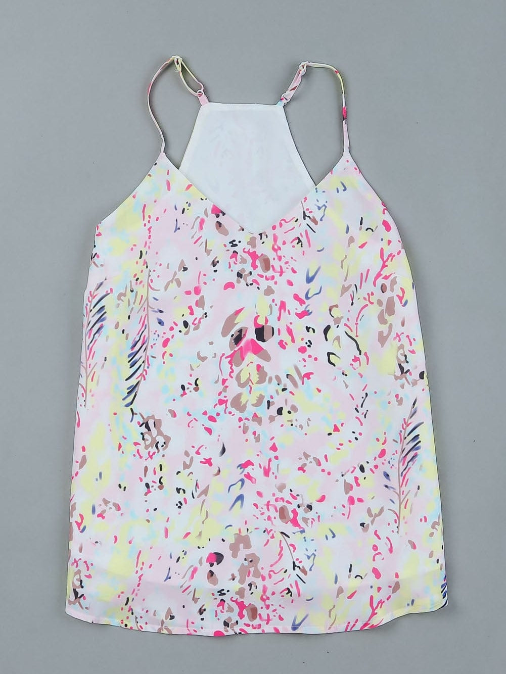 Floral Fantasy Spaghetti Strap Tank Top