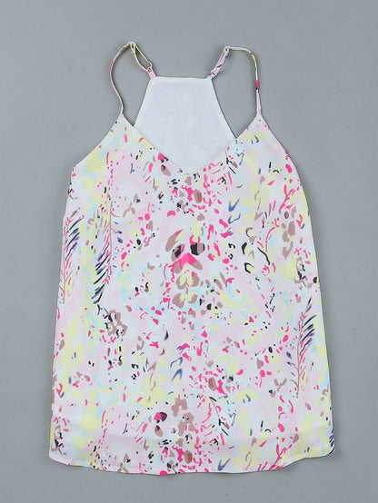 Floral Fantasy Spaghetti Strap Tank Top