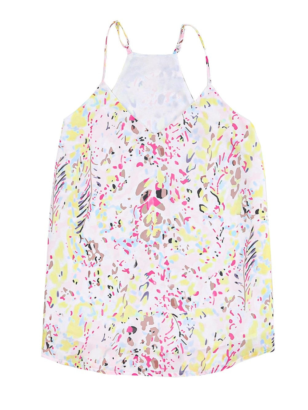 Floral Fantasy Spaghetti Strap Tank Top