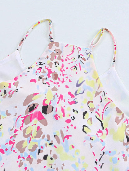 Floral Fantasy Spaghetti Strap Tank Top