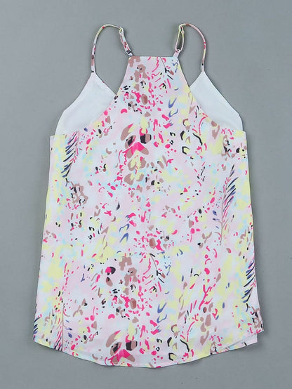 Floral Fantasy Spaghetti Strap Tank Top