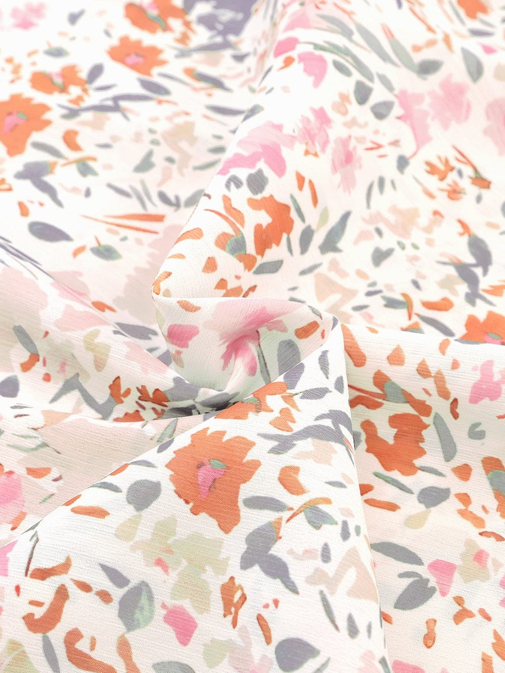 Floral Lace Accent Ruffle Sleeve Blouse