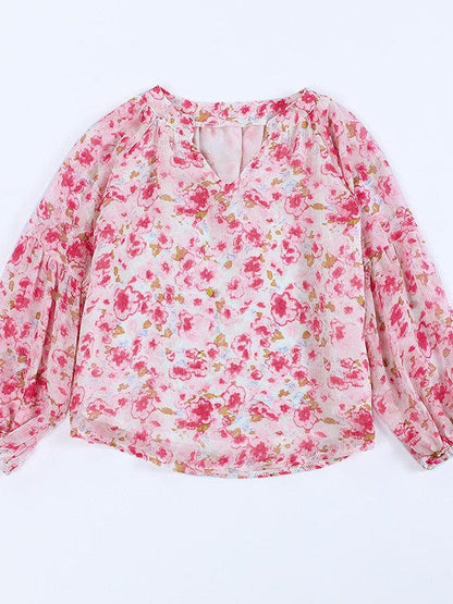Floral Lace Chiffon Top for Girls and Women