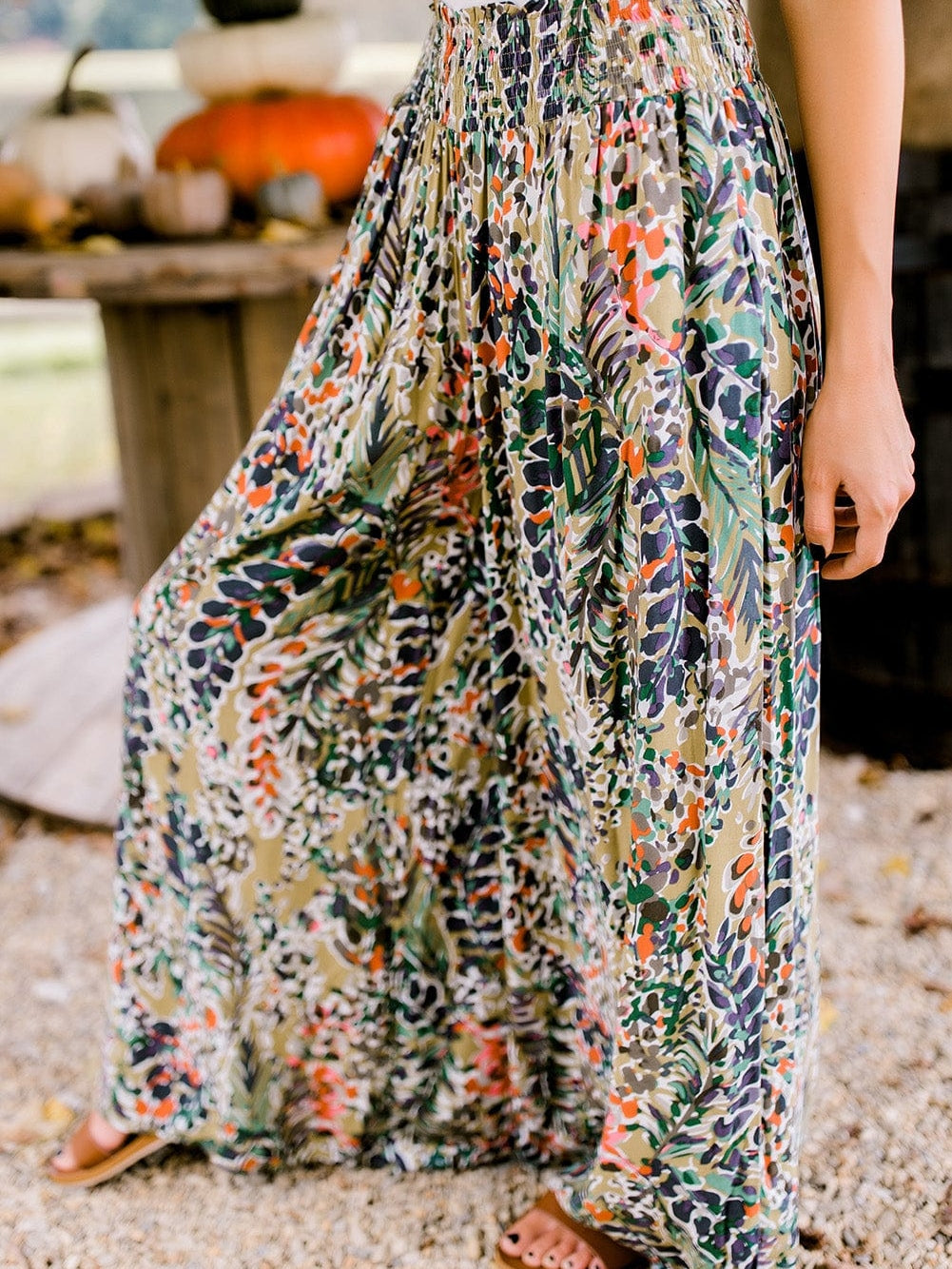 Floral Paradise High Waist Wide Leg Boho Pants