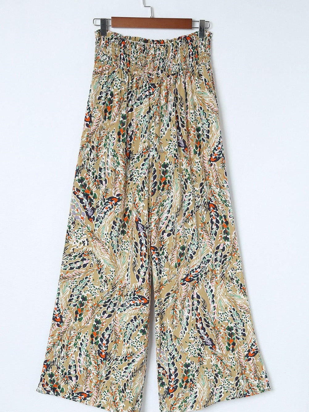 Floral Paradise High Waist Wide Leg Boho Pants