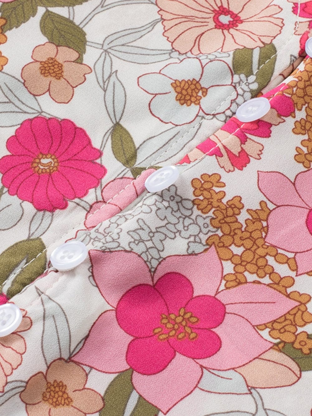 Floral Patchwork Frill Tiered Shift Dress with Vibrant Colors