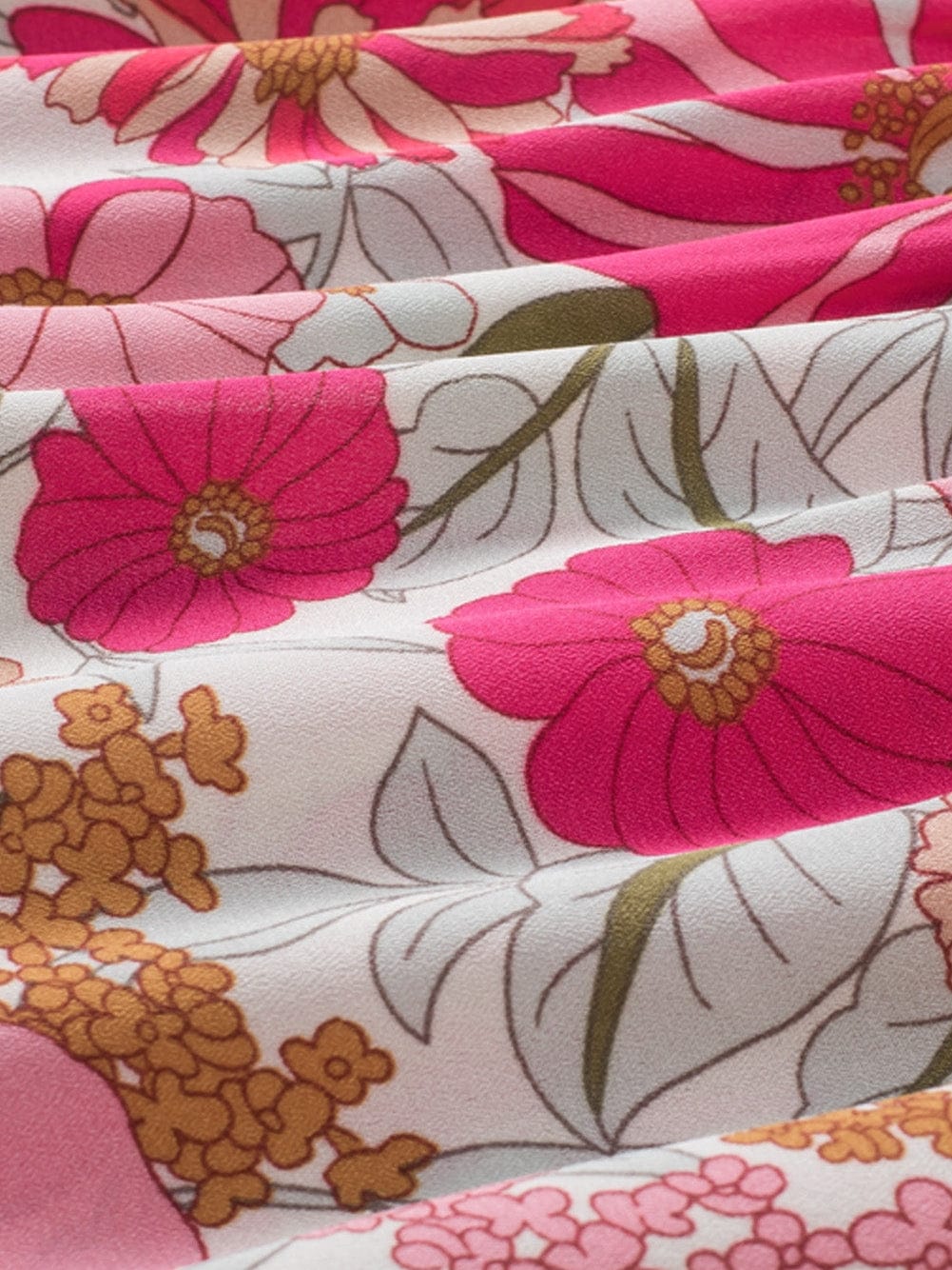 Floral Patchwork Frill Tiered Shift Dress with Vibrant Colors