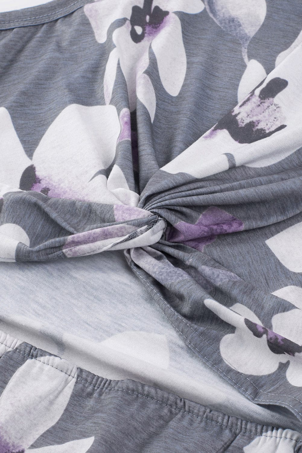 Floral Print Cut Out Bodycon Mini Dress