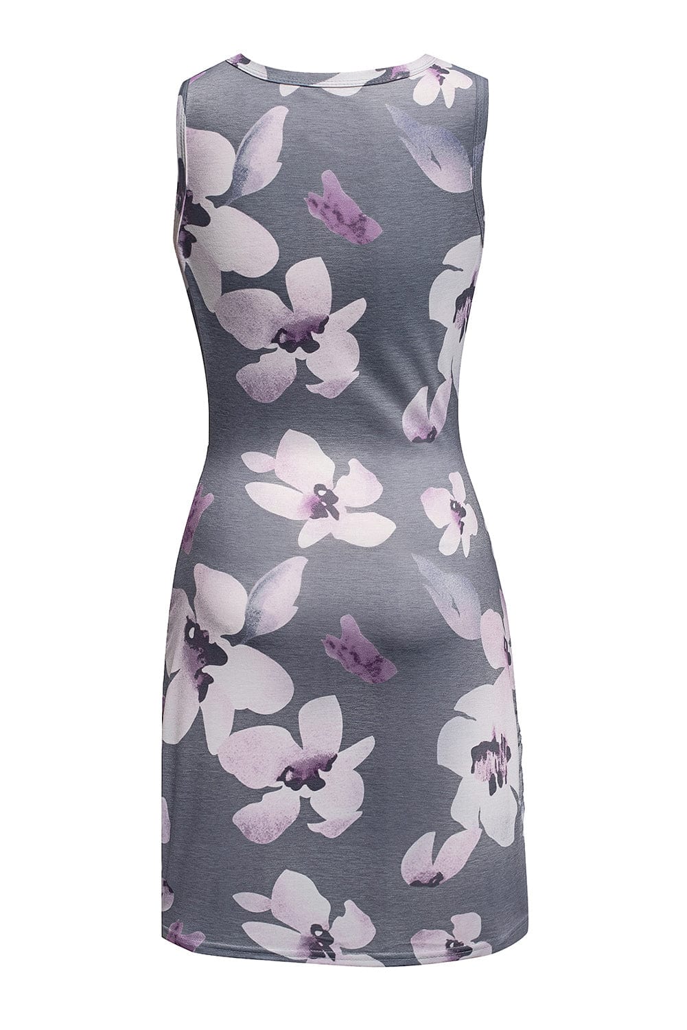 Floral Print Cut Out Bodycon Mini Dress