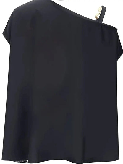 Floral Print Halter Batwing Sleeve Women's Blouse for Summer