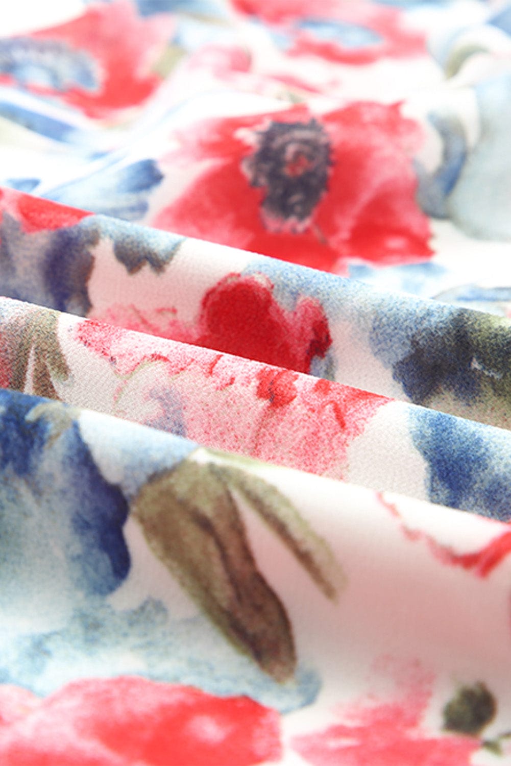 Floral Print One-shoulder Mopping Dress