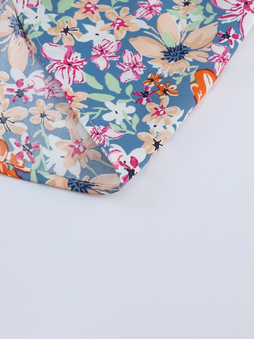 Floral Print Sweetheart Peplum Tank Top with Ruffle Straps