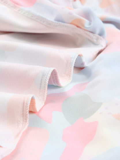 Floral Print V Neck Loose Fit Blouse for Effortless Style