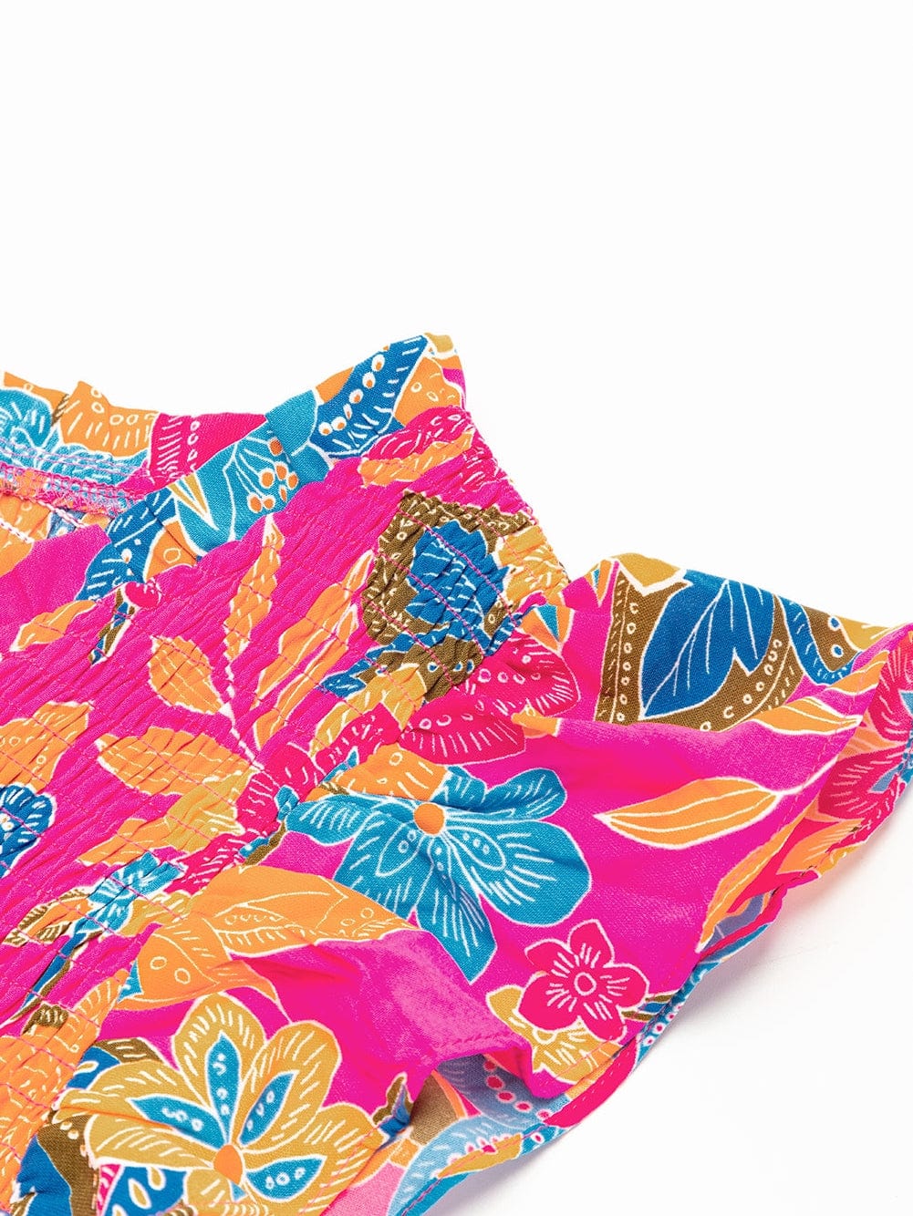 Floral Rose Red V Neck Ruffle Sleeve Maxi Dress