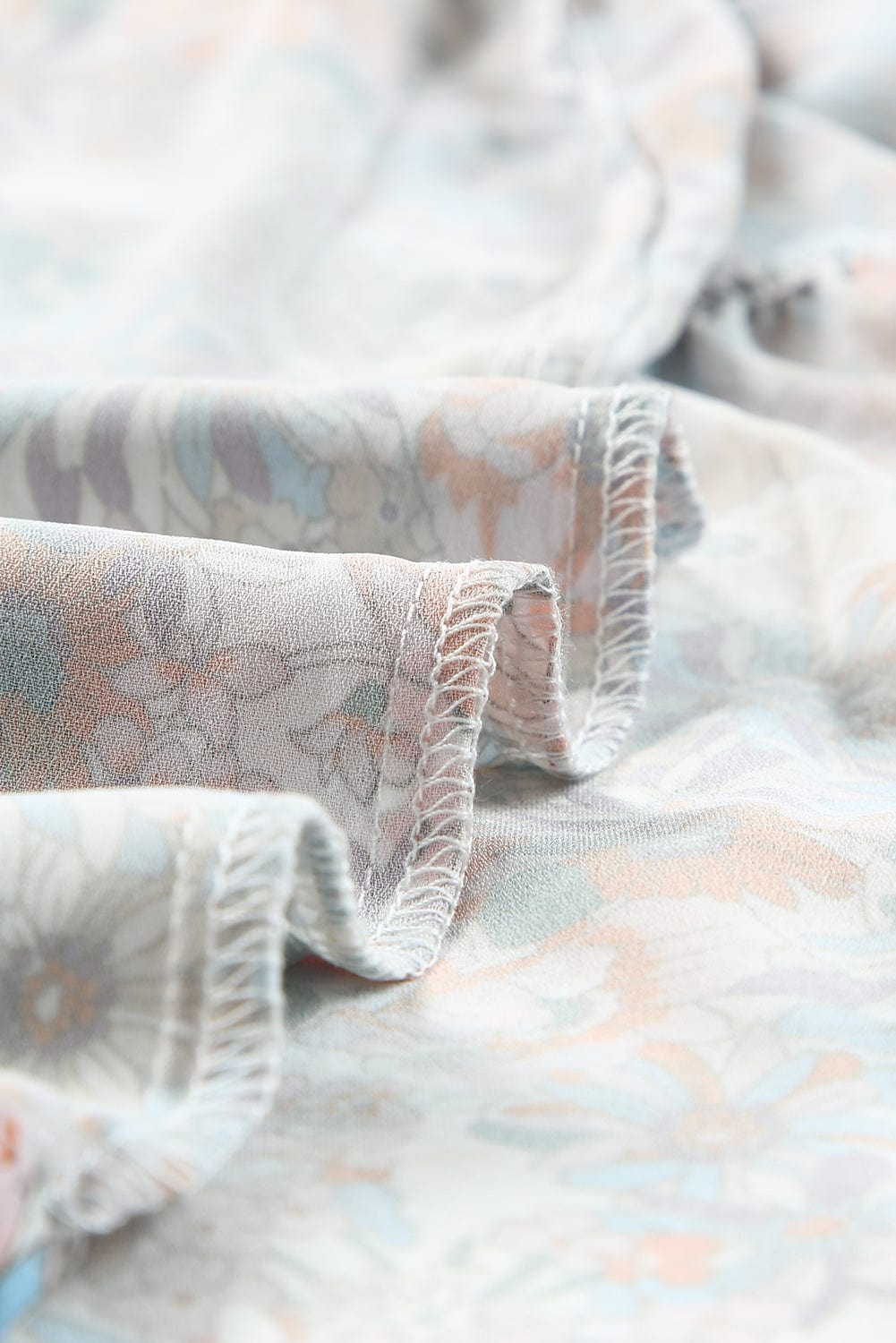 Floral Shirt Dress with Split Neckline and Button Front