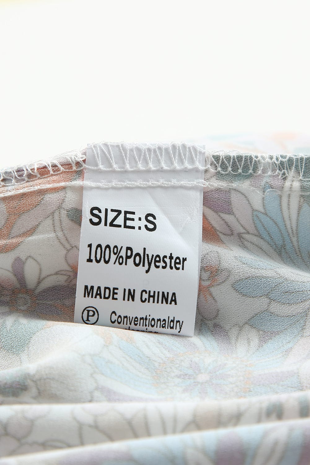 Floral Shirt Dress with Split Neckline and Button Front