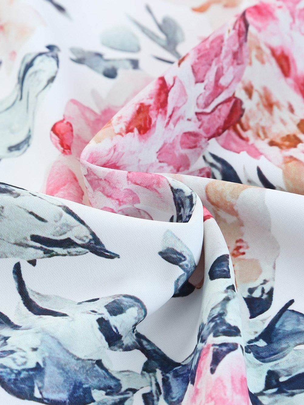 Floral White Wide Leg Jumpsuit with Spaghetti Straps