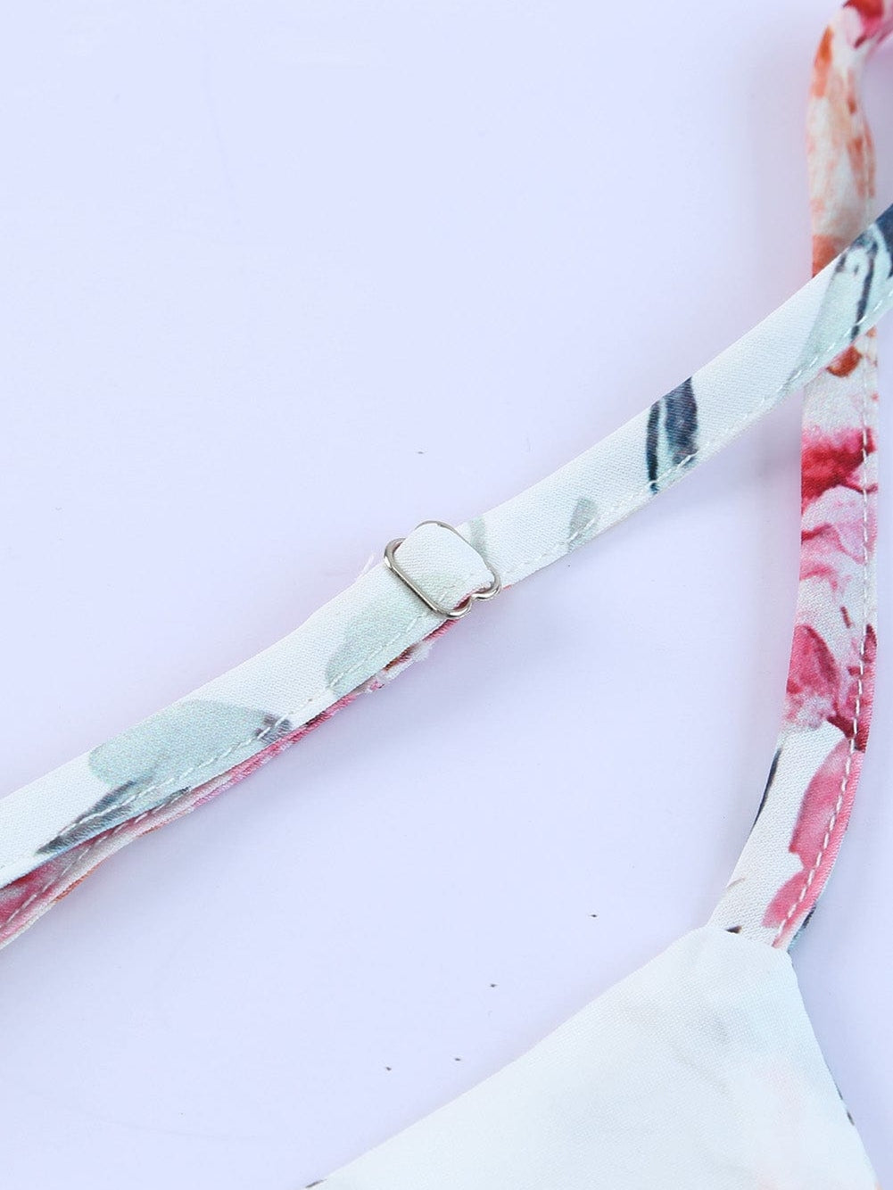 Floral White Wide Leg Jumpsuit with Spaghetti Straps