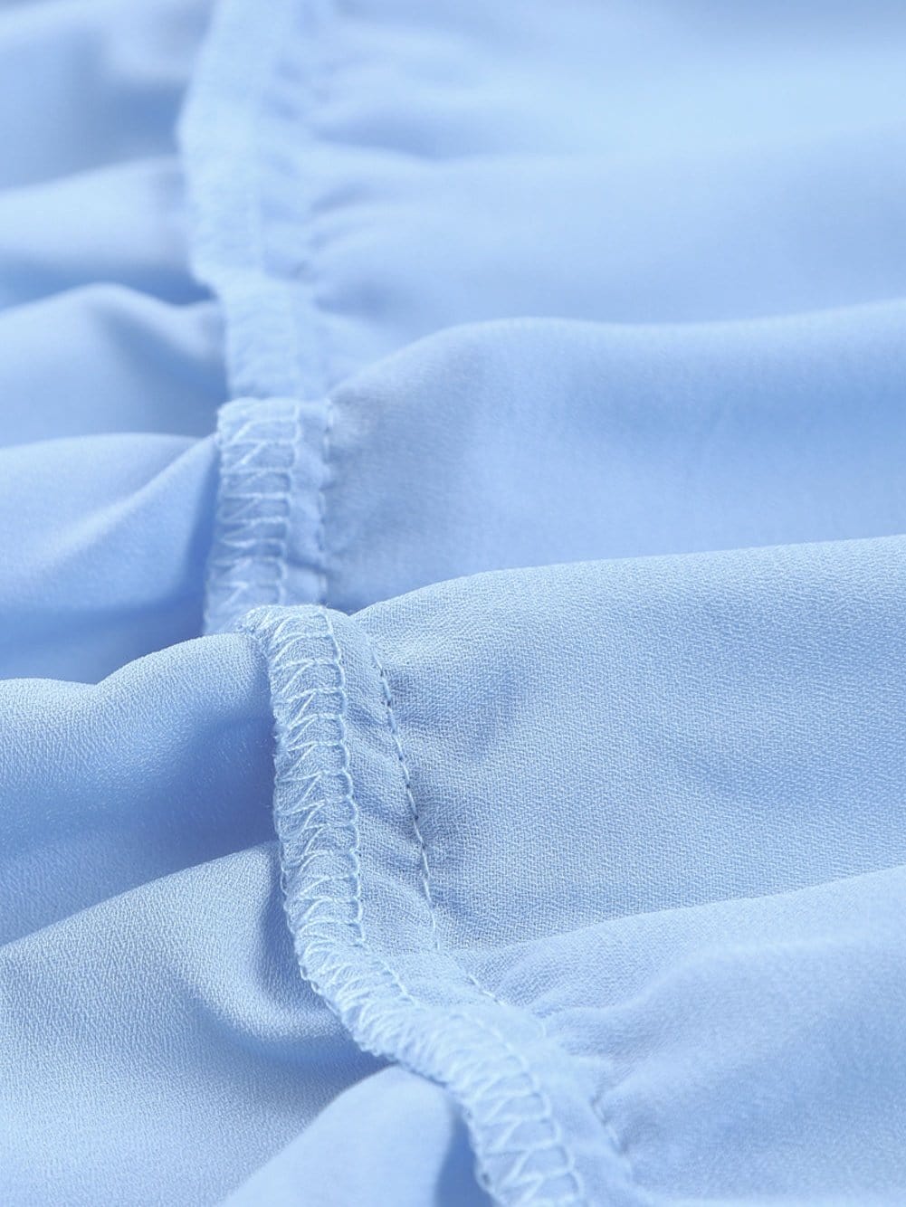 Flowy V Neck Chiffon Tiered Mini Dress