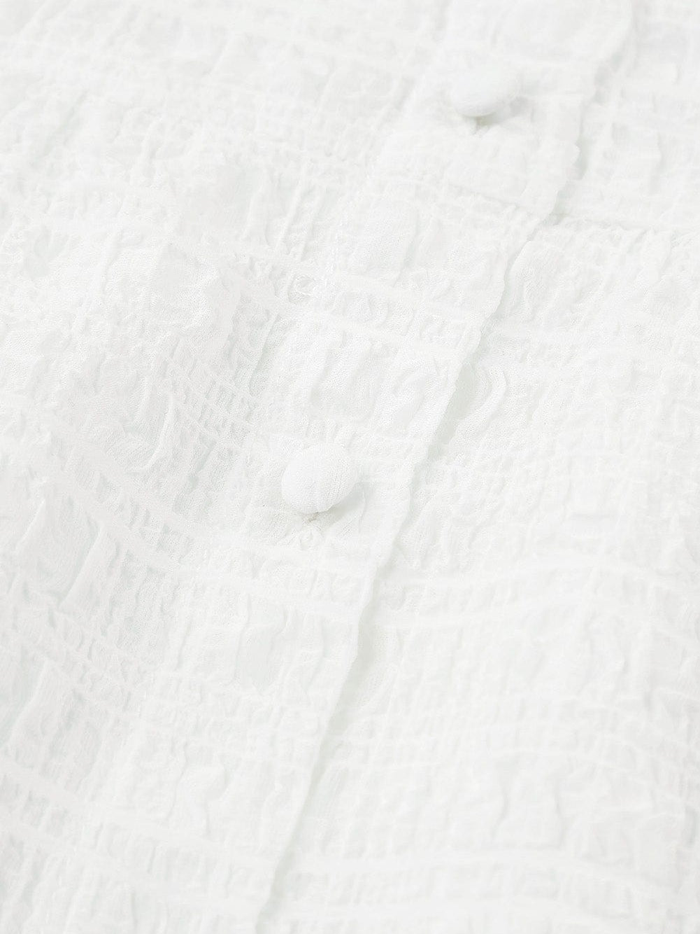 Flowy White Ruffle Sleeve Textured Tank Top