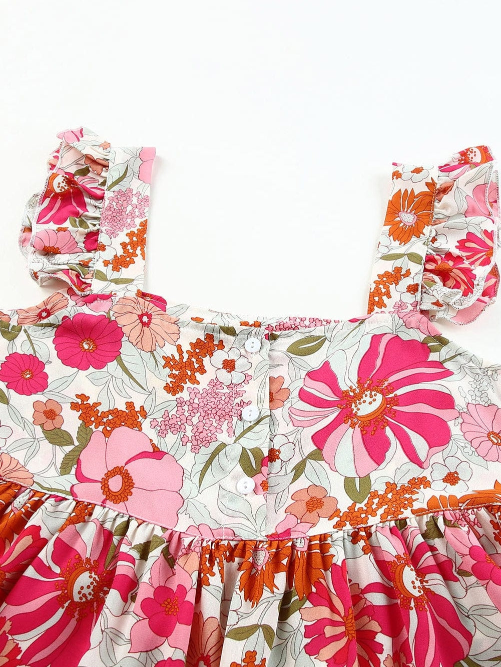 Fluttering Blossom Multicolor Summer Tank Top