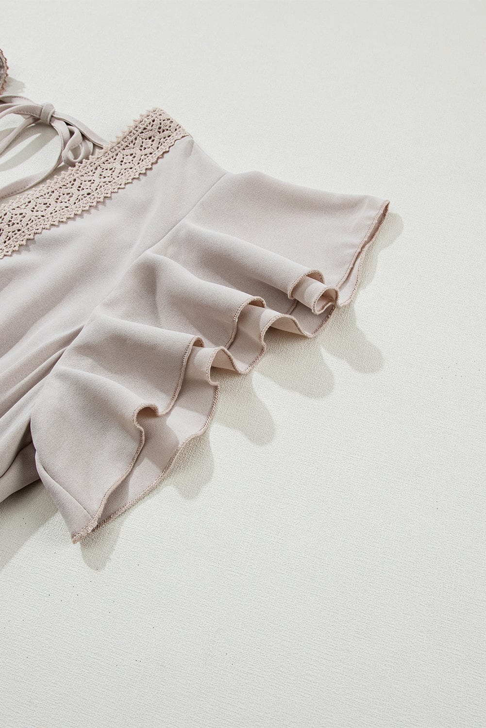 Flying Sleeves V-neck Open Back Solid Long Flowy Dress