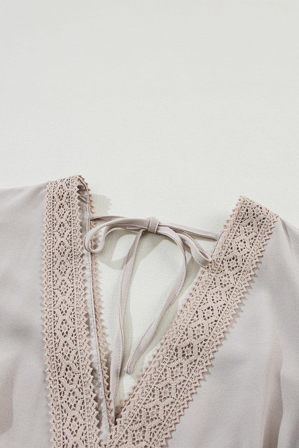 Flying Sleeves V-neck Open Back Solid Long Flowy Dress