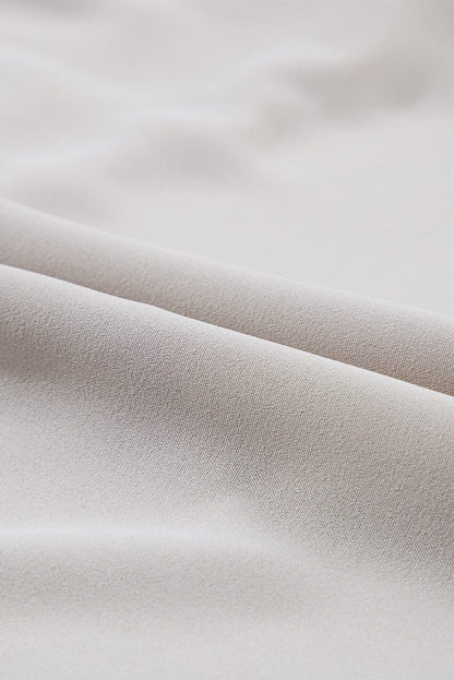 Flying Sleeves V-neck Open Back Solid Long Flowy Dress