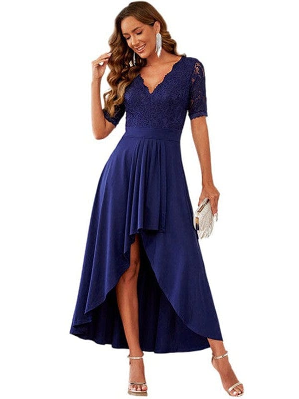 Flying Sleeves V-neck Open Back Solid Long Flowy Dress