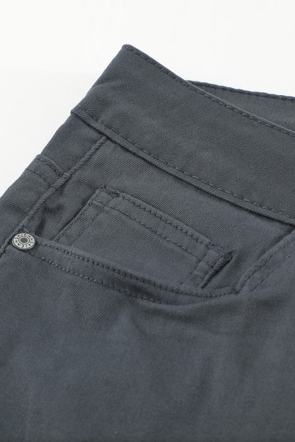 Frayed Anklet High Rise Skinny Denim Jeans