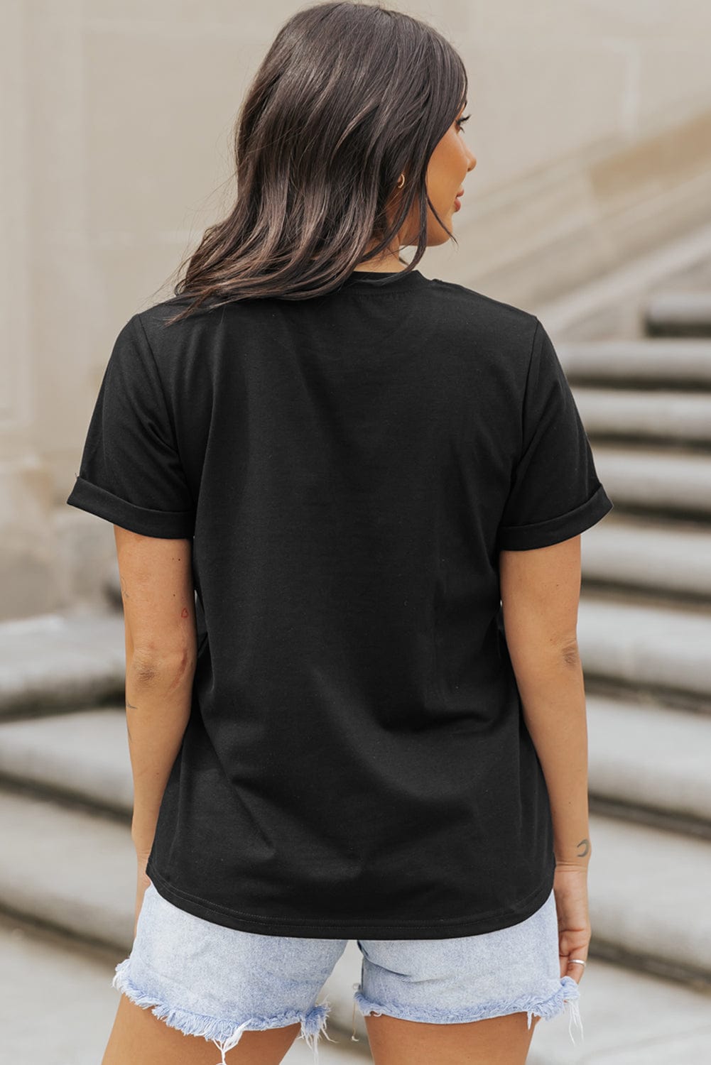 Freedom Rock American Flag Guitar Graphic Tee