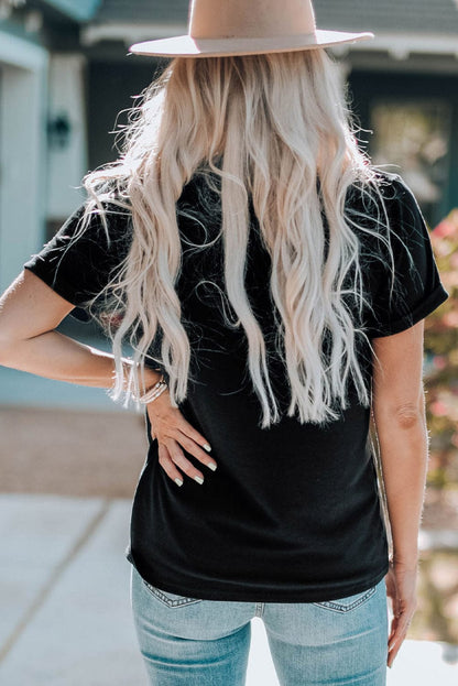 Freedom Rock American Flag Guitar Graphic Tee