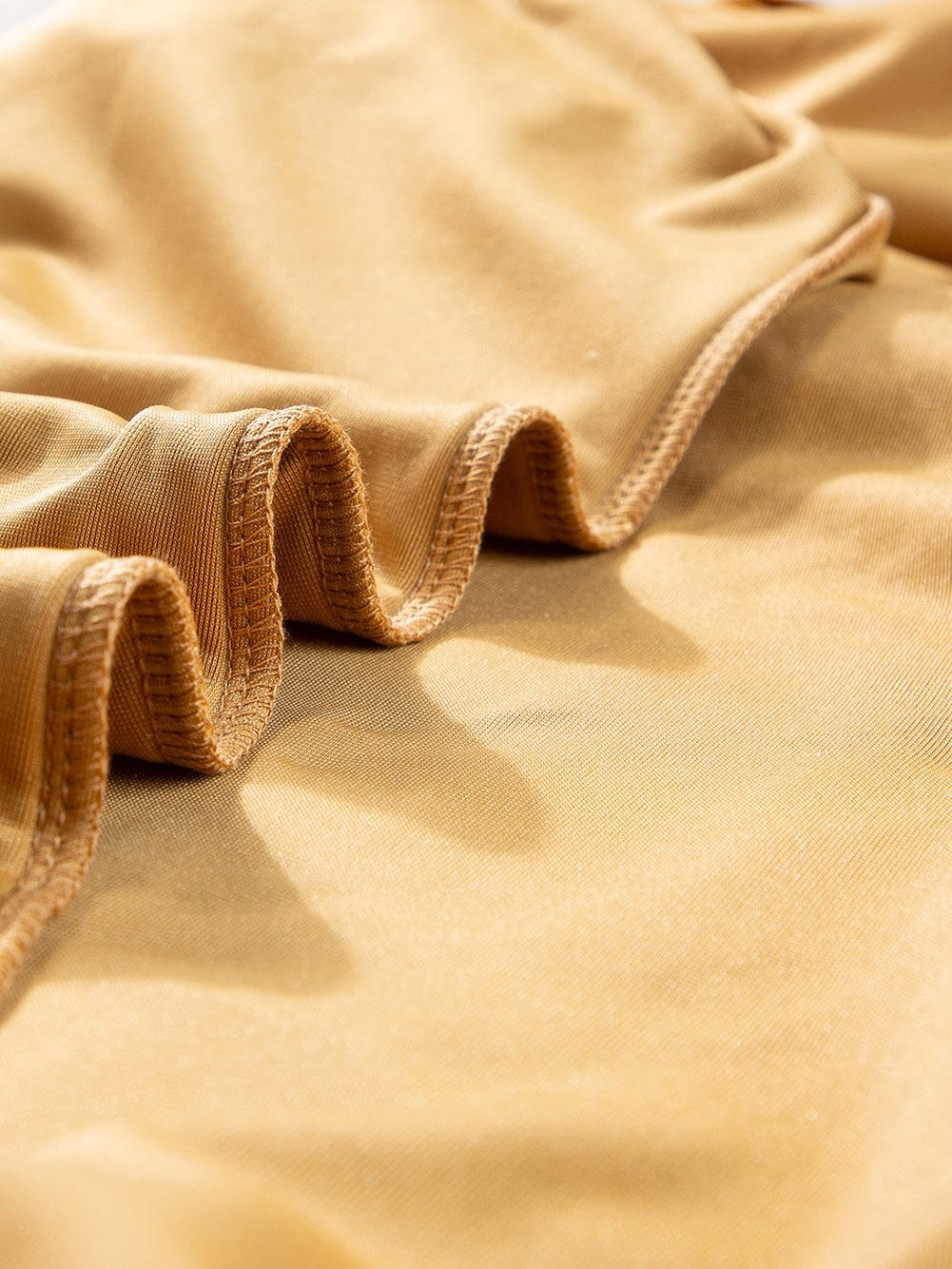 French Beige Velvet V-Neck Button Front Shirt Mini Dress