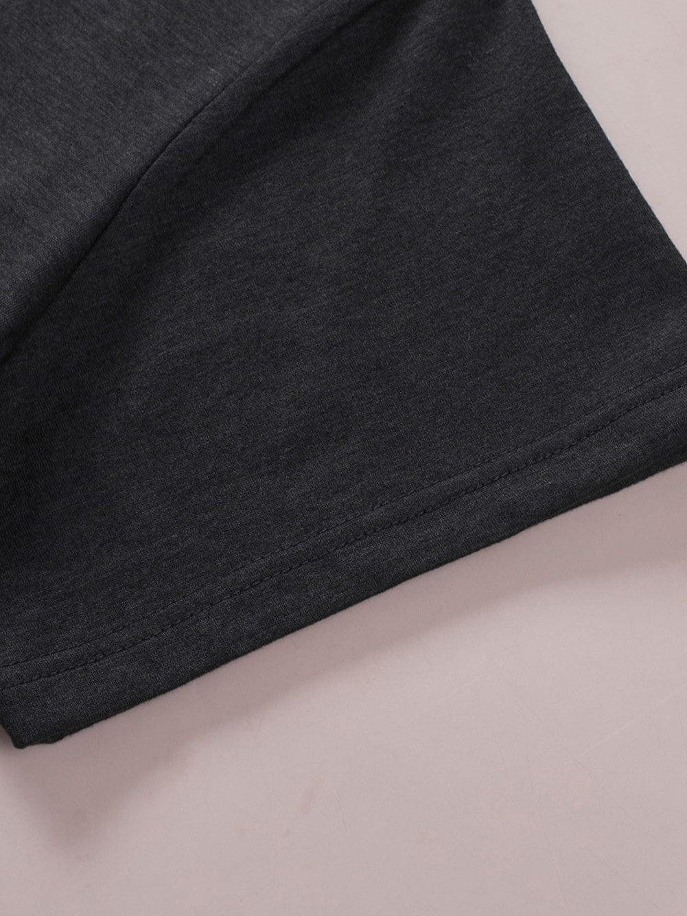 Fringe Tassel Green V Neck Tee