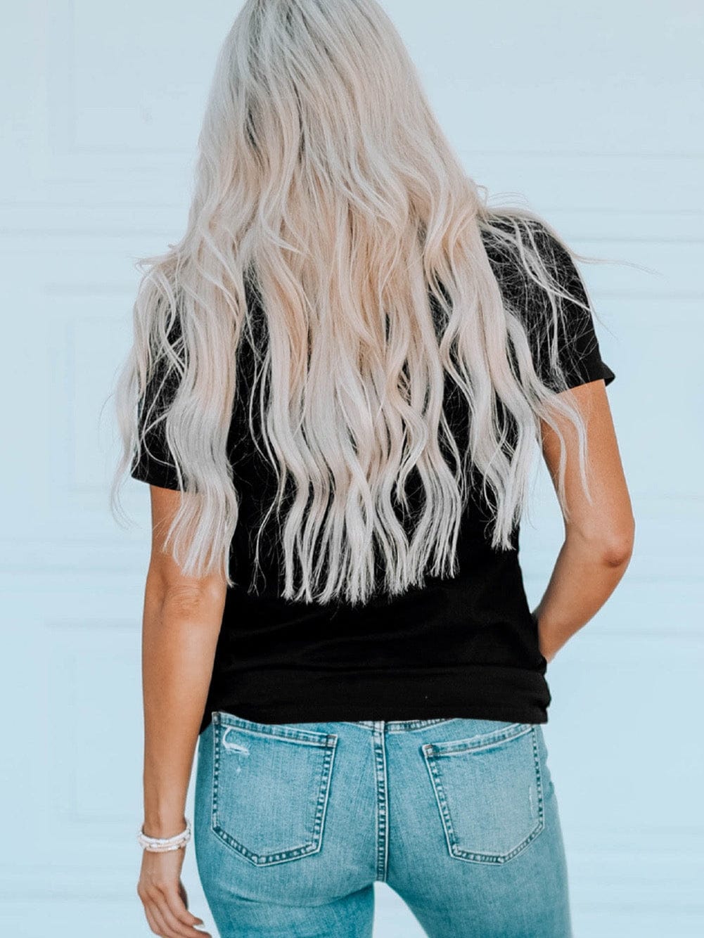 Frisky Vibes Black Whiskey Print Tee