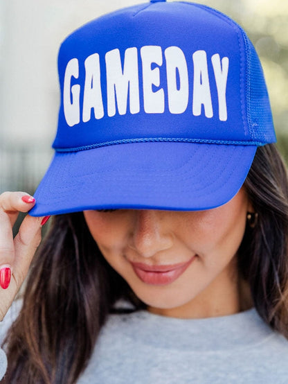 GAME DAY Mesh Back Baseball Cap with Bold Graphic Design