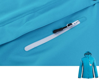 Men's Women's Hoodie Jacket Ski Jacket Outdoor Winter Thermal Warm Adjustable Waterproof Windproof Detachable Hood Windbreaker Winter Jacket for Skiing Camping / Hiking Snowboarding Ski