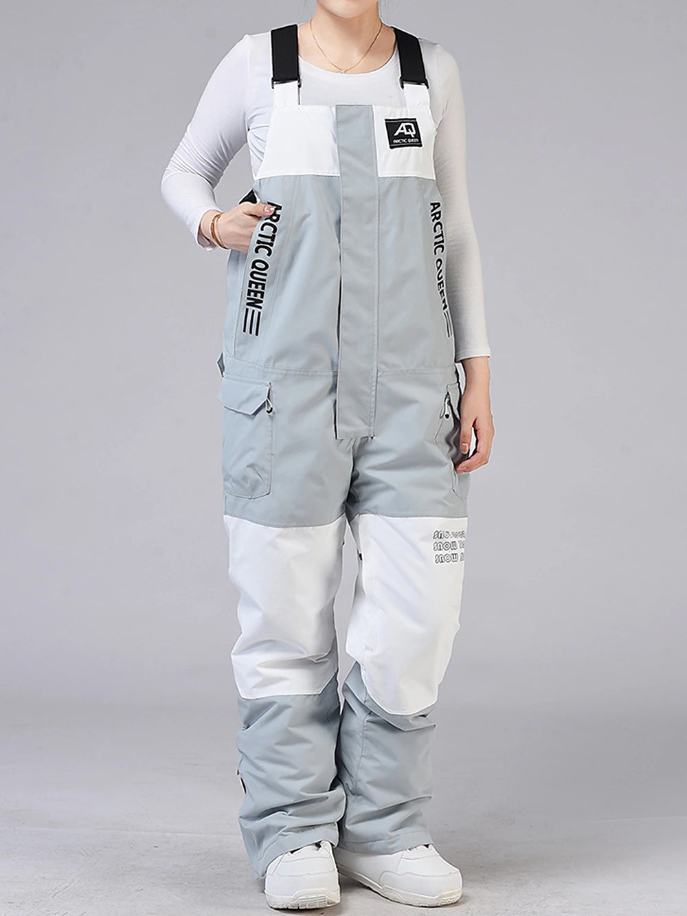 ARCTIC QUEEN Men's Women's Ski / Snow Pants Outdoor Winter Thermal Warm Waterproof Windproof Breathable Bib Pants Bottoms for Skiing Camping / Hiking Ski Winter Sports