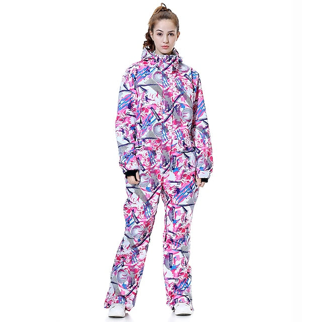 MUTUSNOW Women's Ski Suit Outdoor Autumn / Fall Waterproof Windproof Warm Breathable Clothing Suit for Skiing Hiking Camping Snowboarding / Winter / Fashion