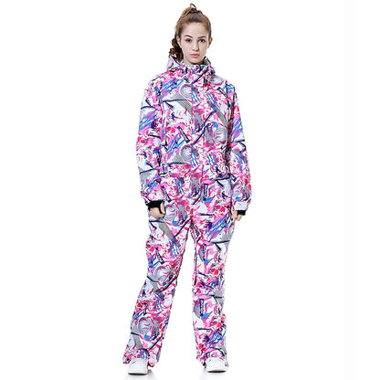 MUTUSNOW Women's Ski Suit Outdoor Autumn / Fall Waterproof Windproof Warm Breathable Clothing Suit for Skiing Hiking Camping Snowboarding / Winter / Fashion