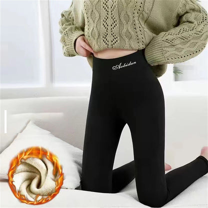 Women's Leggings Polyester Letter Dark-Gray Grey Fashion High Waist Full Length Outdoor Daily Fall Winter