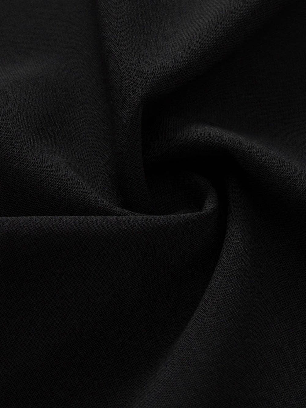 Glittering Black Sequin Flutter Sleeve V-Neck Top