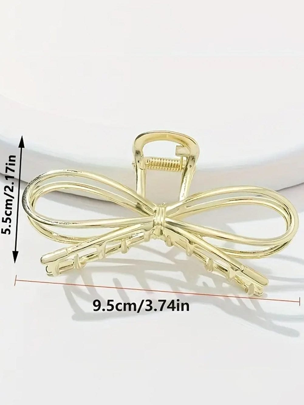 Gold Bowknot Shape Claw Clip