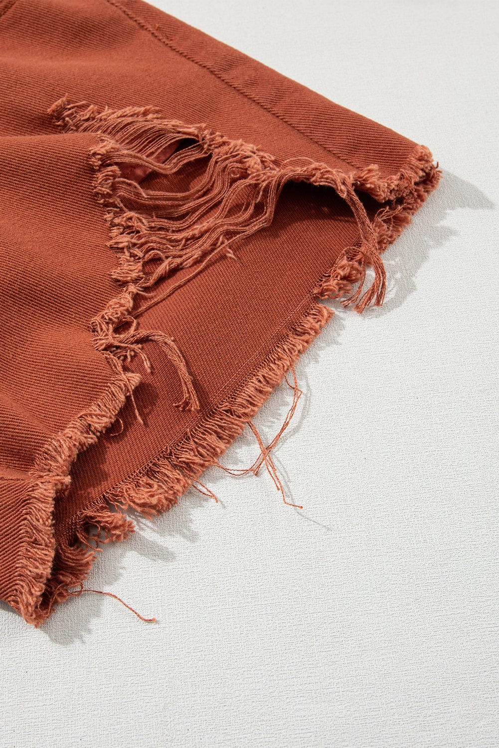 Golden Blaze Snap Closure Distressed Denim Jumpsuit