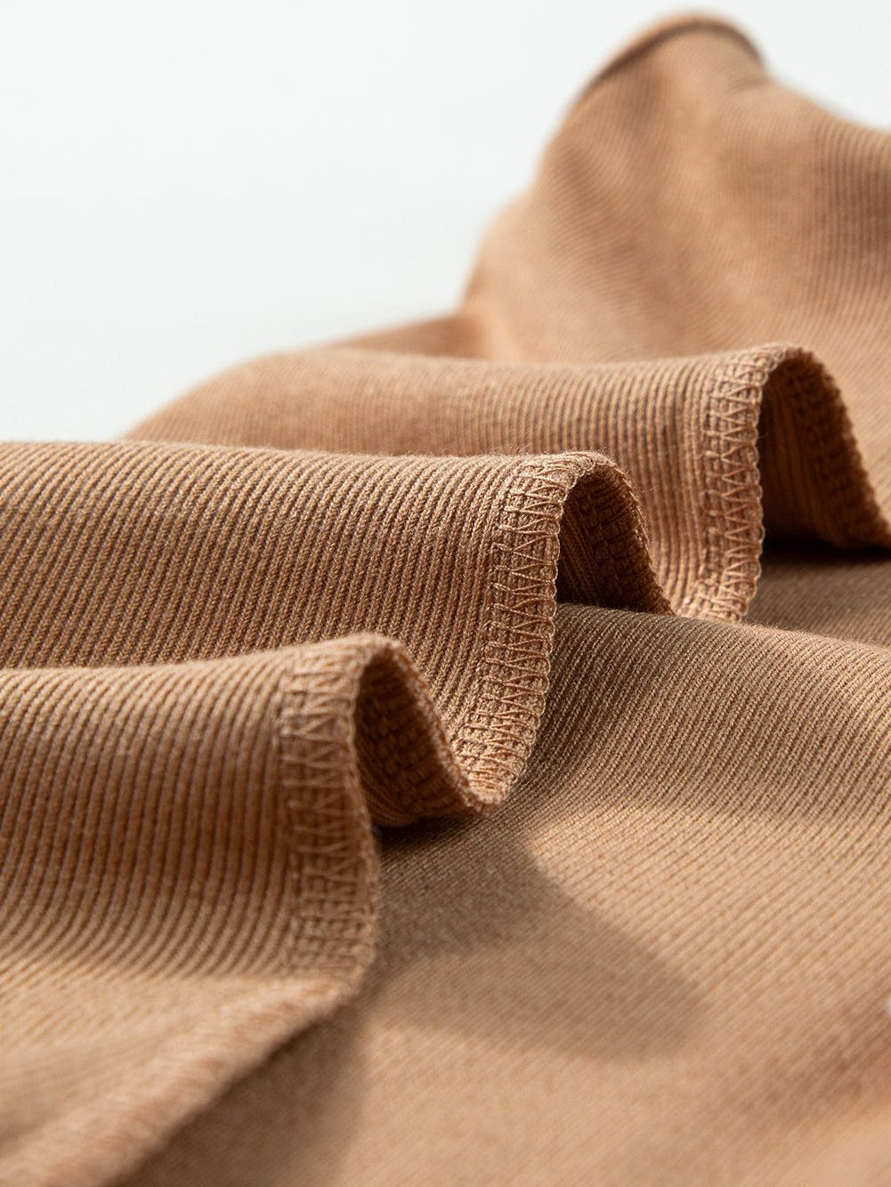 Golden Chain Strap Brown Ribbed Knit Tank Top