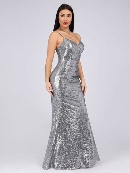 Gorgeous Sequin Mermaid Evening Gown