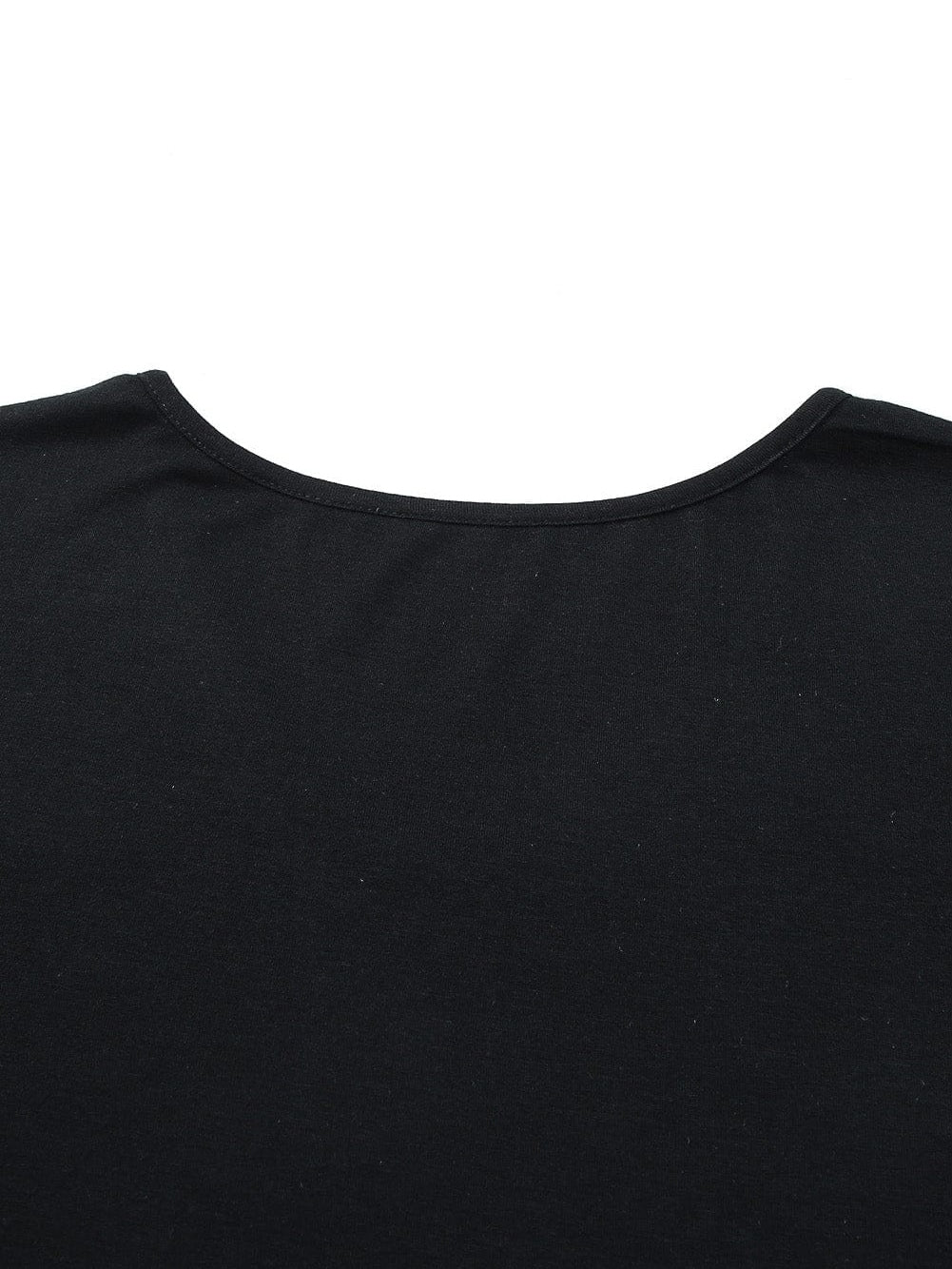 Graceful Black Floral Print T-Shirt Maxi Dress