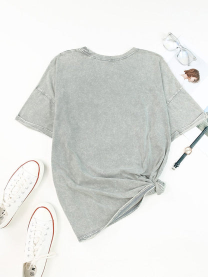 Graphic Desert Dreamer Mineral Wash Western Tee