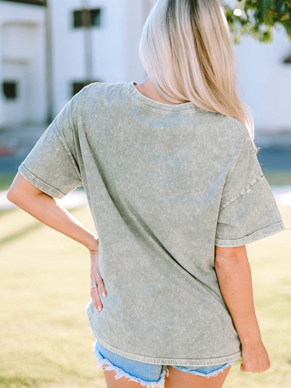 Graphic Desert Dreamer Mineral Wash Western Tee