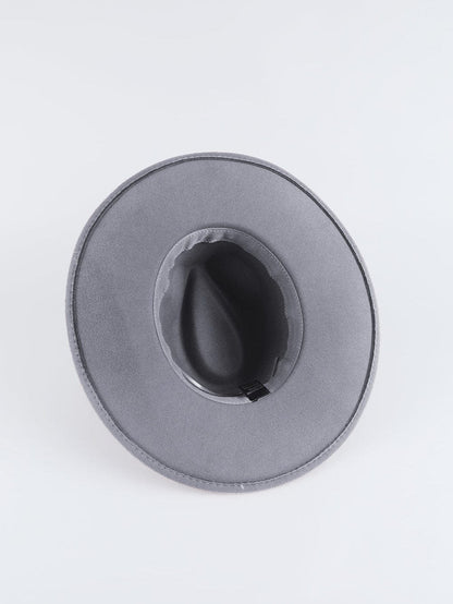 Gray Aztec Patterned Vintage Fedora Hat